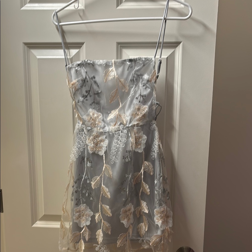 Floral Lucy in the sky mini dress